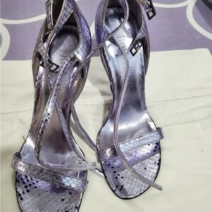 Yves Saint Laurent Shimmering Lavender Heels